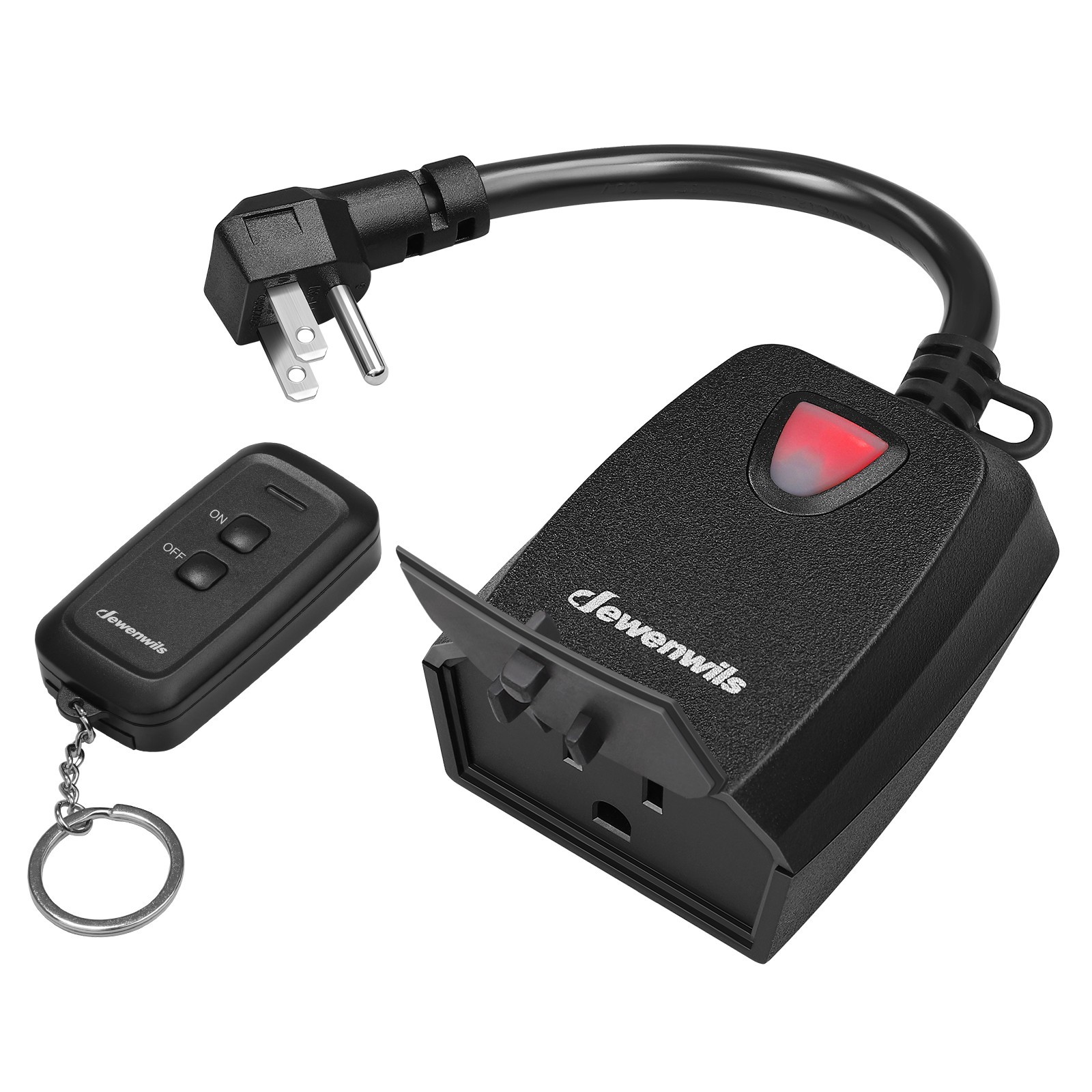 DEWENWILS Outdoor Remote Control Outlet 15A 1875W Waterproof 100FT Range gallery
