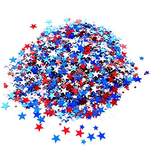 Independence National Day Patriotic Party Confetti - Twinkle Stars Metallic gallery