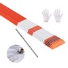 VEVOR Reflective Driveway Markers 5/16" Dia 72 in Snow Stakes Reflectors Orange gallery