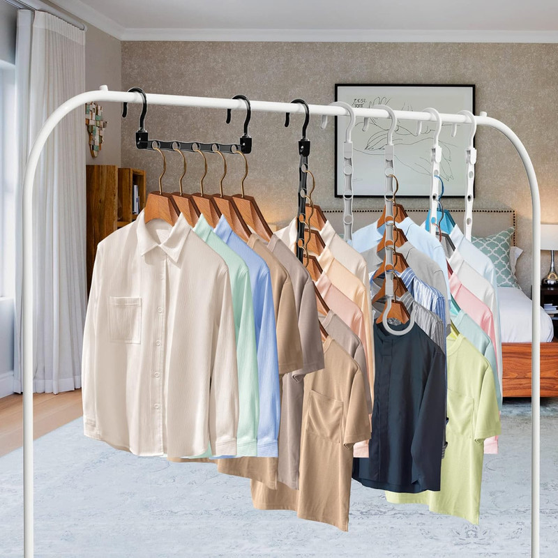 24 Pack Hangers Space Saving Magic Space Saver Storage Smart Plastic Clothes Han gallery