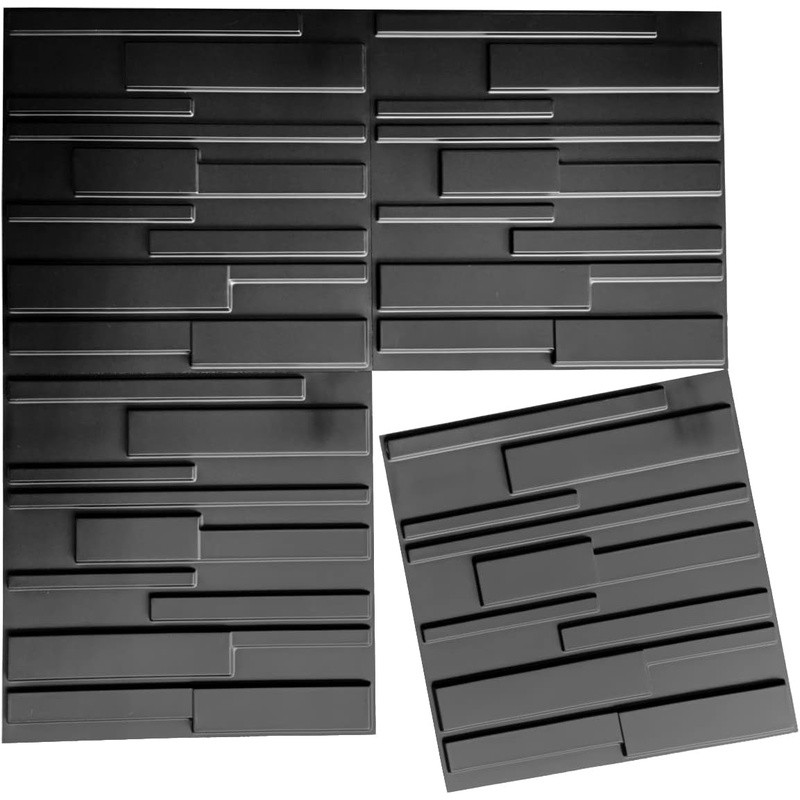 Premium PVC 3D Wall Panels Light Weight Fire Resistant Easy DIY Maintenance New gallery
