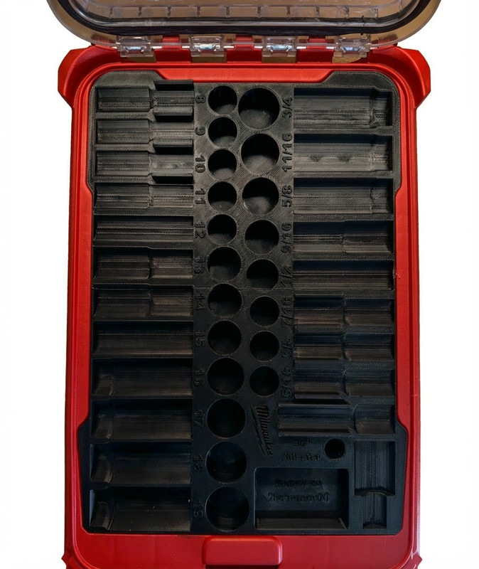 Fits Milwaukee 49-66-7009 Socket Insert PACKOUT Low Profile Bin (Insert Only) gallery