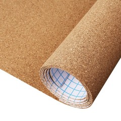 Self Adhesive Cork Roll with Backing Thick 0.06 17.3in X 3.9ft Natural Cork
