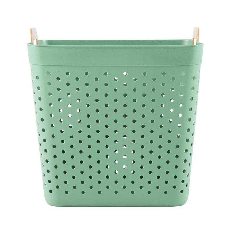 2 Bushel Flex Rectangular Decorative Basket Tote White gallery