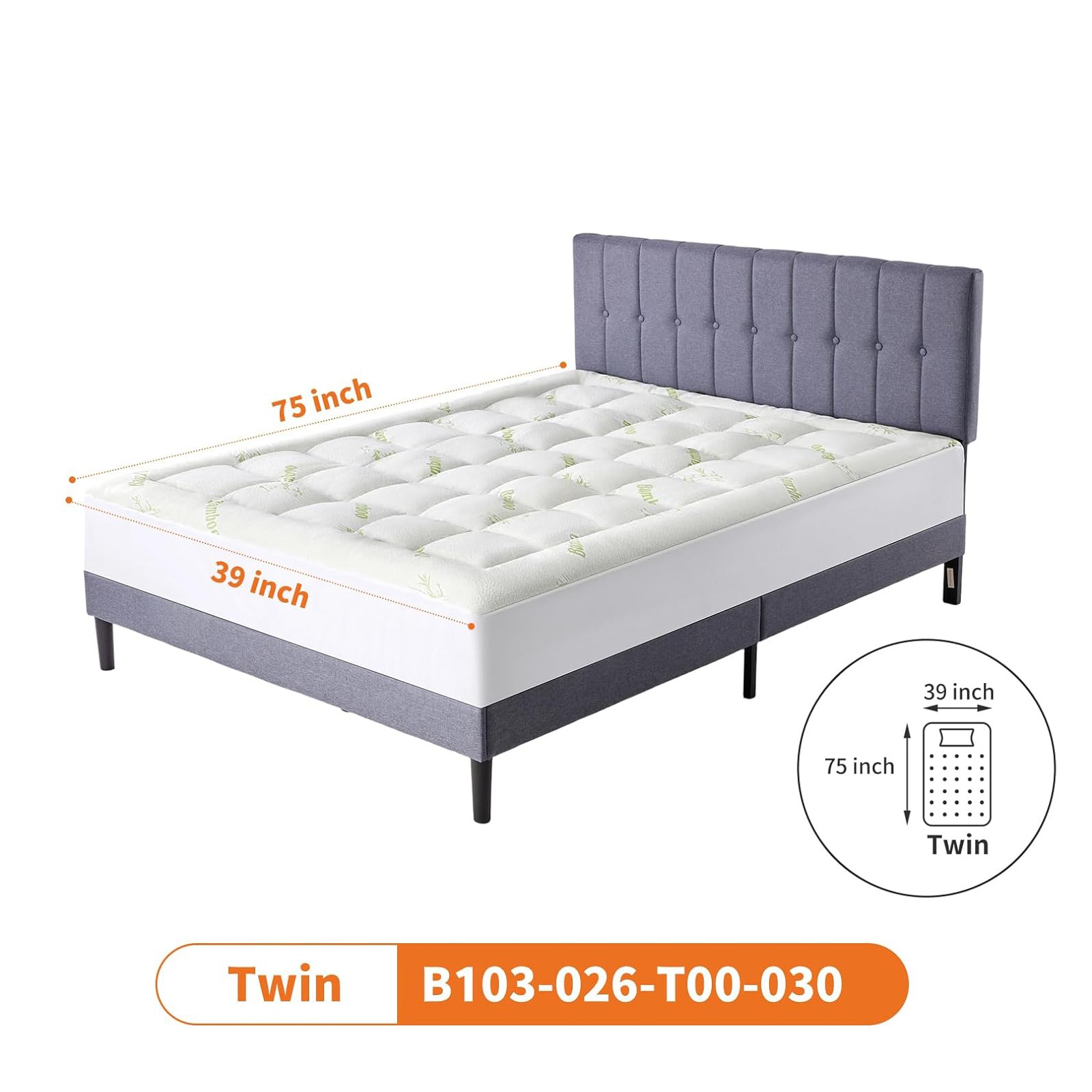 Ultra Soft Mattress Topper Viscose Derived from Bamboo Mattress Encasement gallery