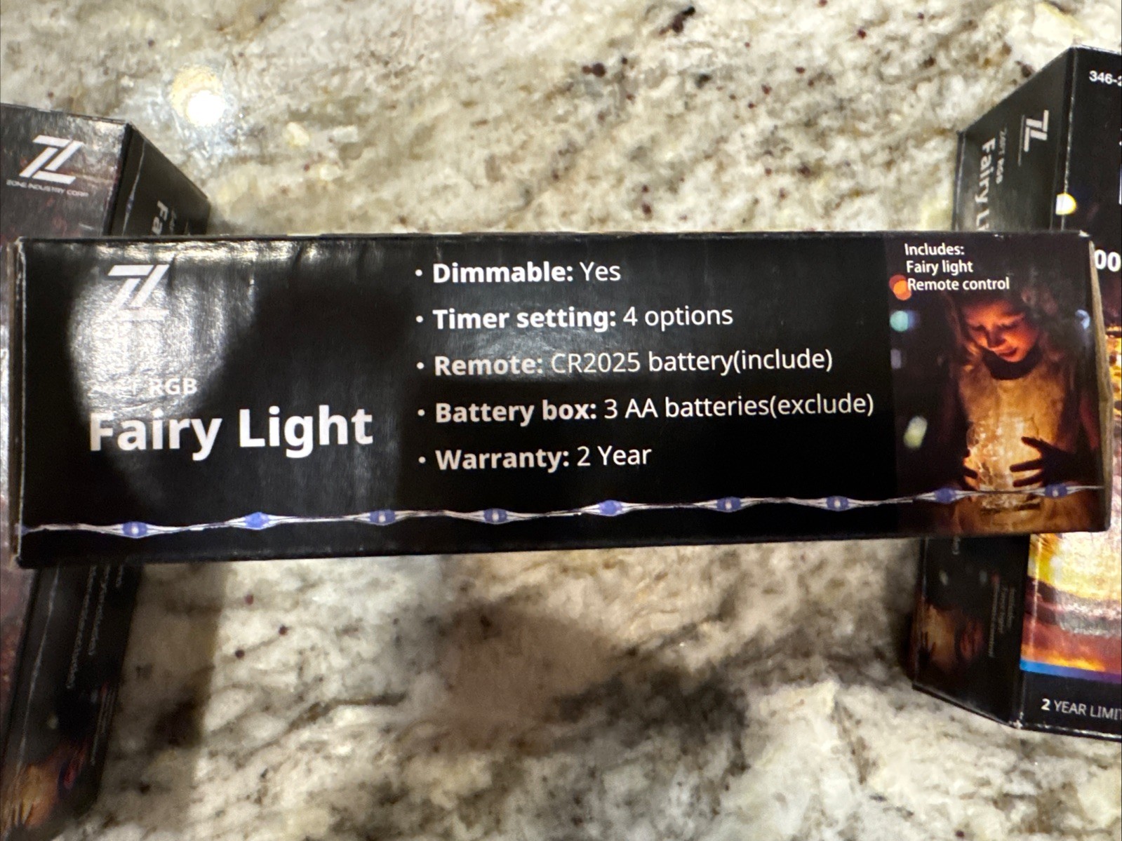 Zone Industry Corp 24ft Battery Operated Fairy Lights Indoor Outdoor, 4 boxes gallery