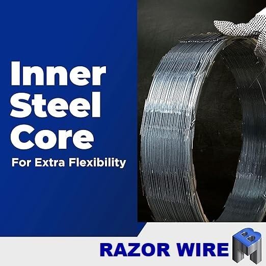 Razor Wire Galvanized Steel 18" 4 Coils 50 Feet Per Roll CBT-65 gallery