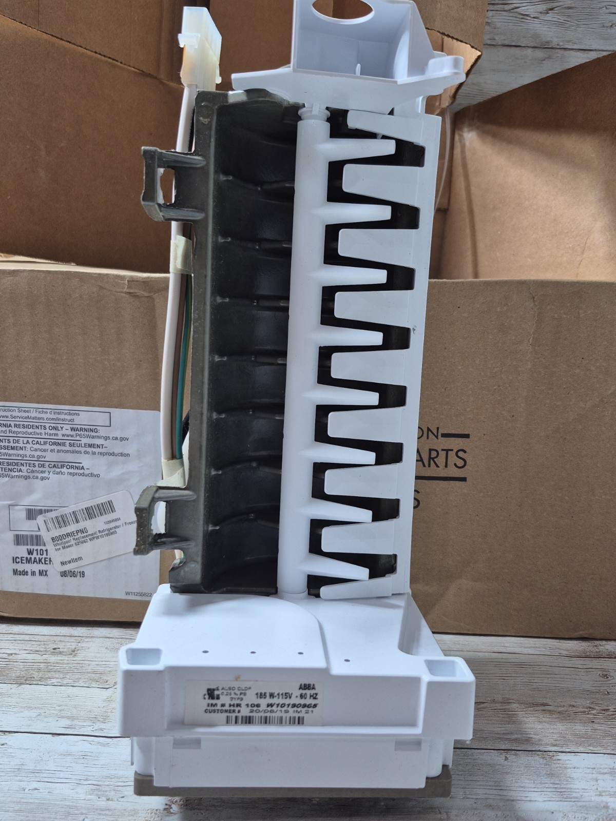 Refrigerator Icemaker Fits Whirlpool Maytag Estate Kenmore # W10190965 gallery