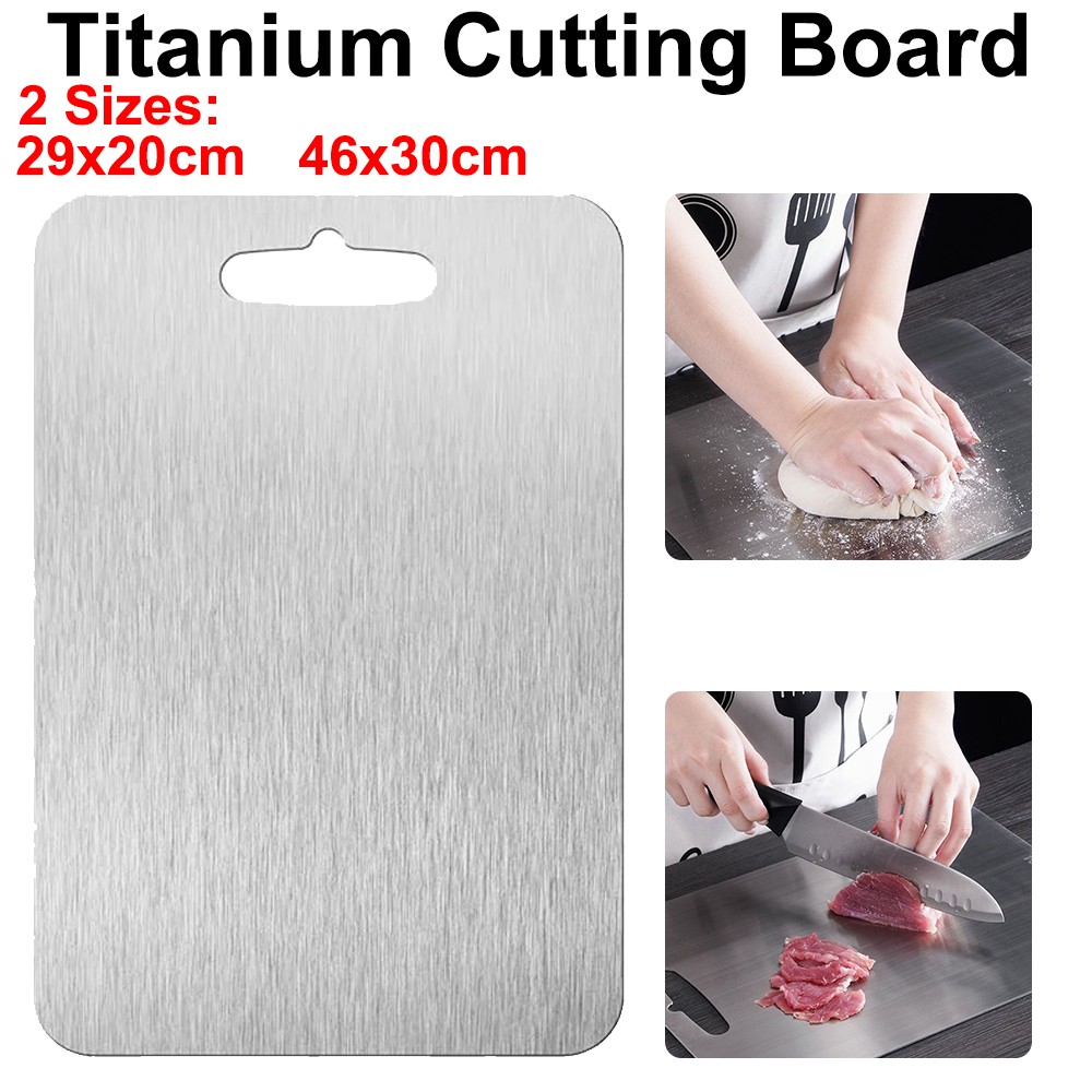 Titanium Coating Cutting Board Double-Sided Kitchen Tool Camping Size L gallery