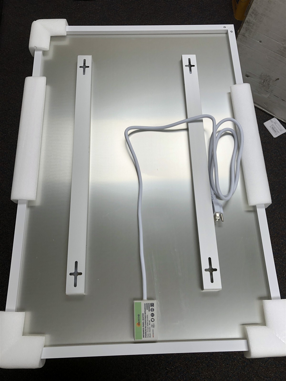 Spacio Innovations WS-6WUS Wexstar 600W Infrared Electric Panel Heater - White gallery