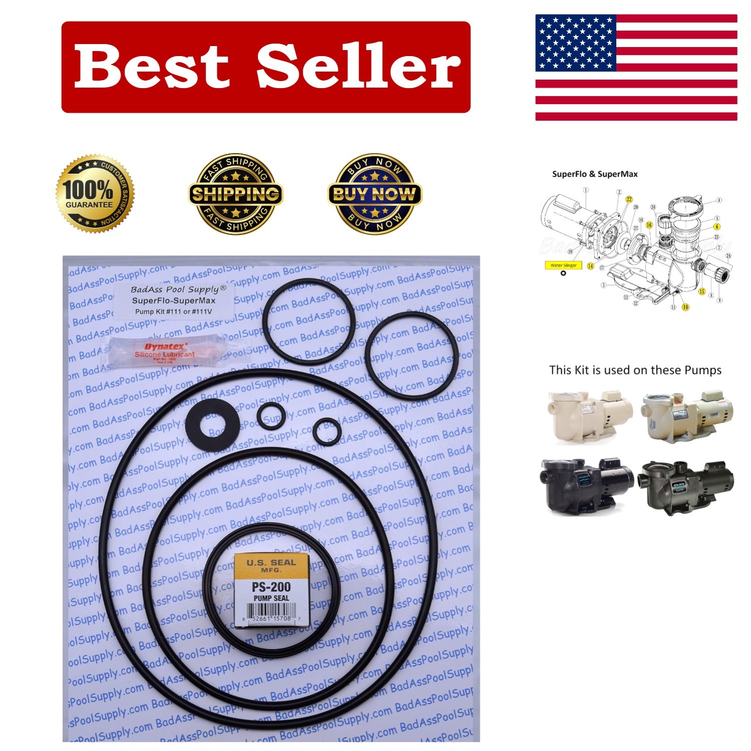 High-Quality O-Ring Repair Kit for Pentair SuperFlo & SuperMax with Instructions gallery
