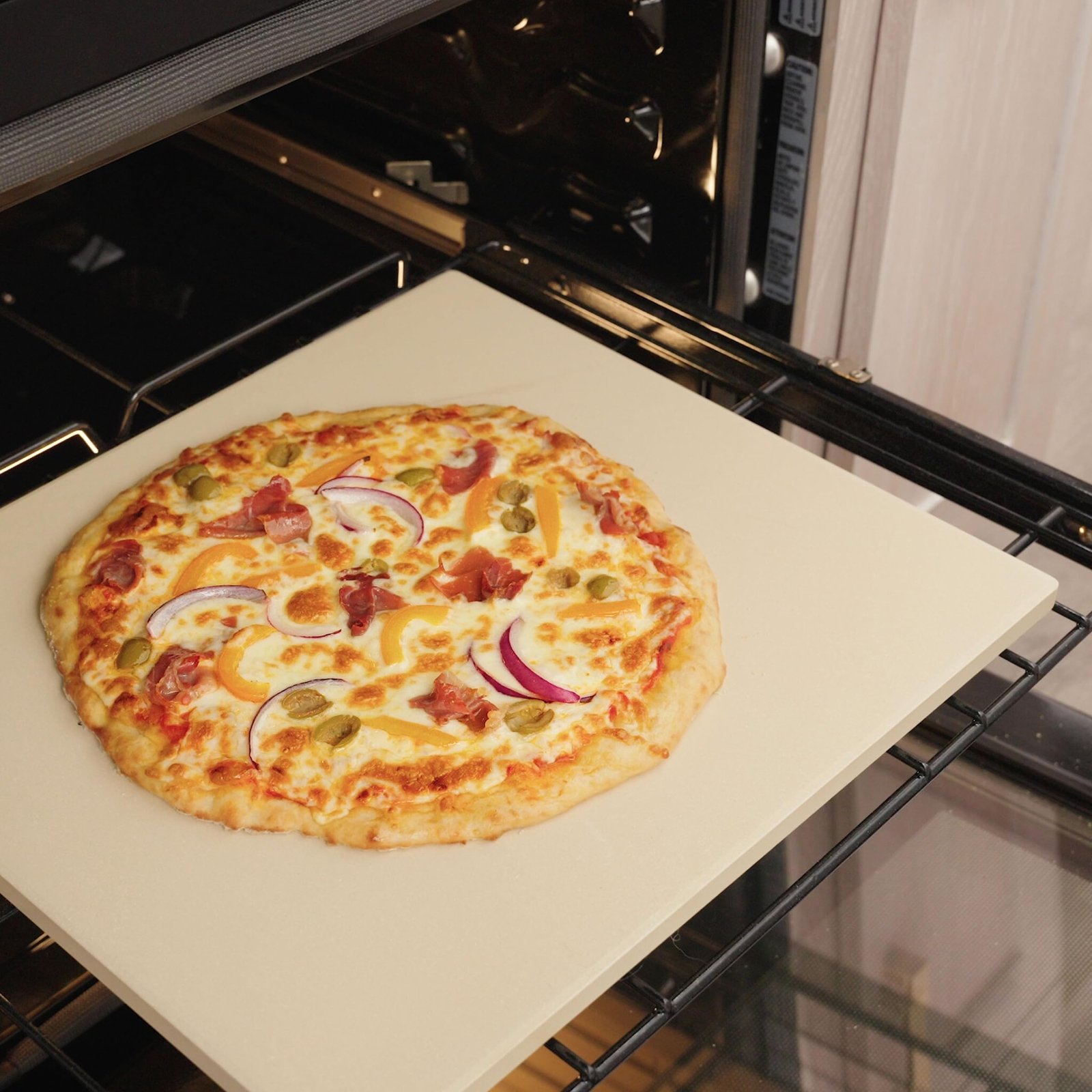 Pizza Kitchen Rectangular Pizza Stone for Oven and Grill, 14x16-Inch gallery