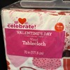 New In Package Valentine’s Day Round 70in Tablecloth Hearts Pink & Red & White gallery