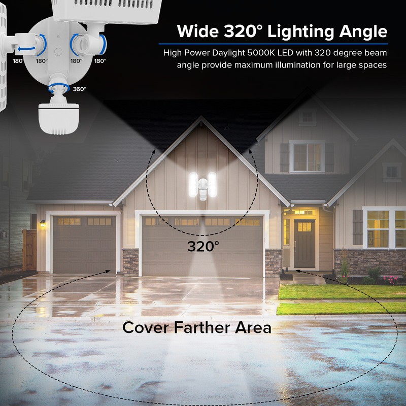 SANSI 36W 3600LM LED Motion Sensor Security Light Dusk to Dawn Floodlight gallery