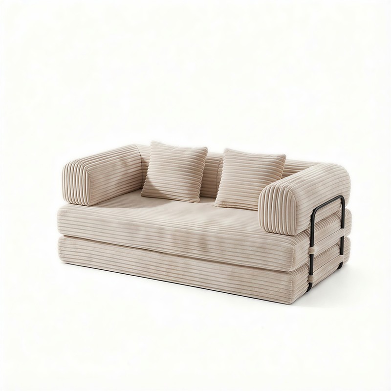 New Compression Sofa,Convertible Floor Sofa Bed-with Pillow Back Support Armrest gallery