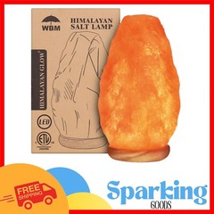 Natural Himalayan Salt Lamp | Adjustable USB Touch Dimmer & LED Bulb – 5-7 lbs