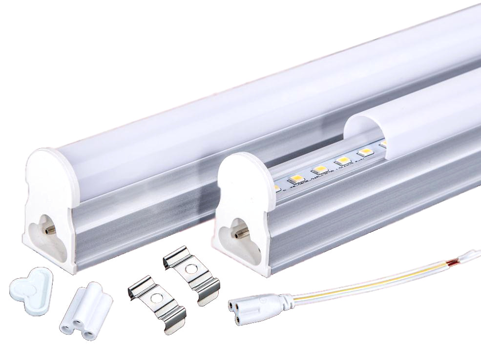 10pcs 4FT Slim Linear Light Fixture Hardwire Integrated LED 6000K 18w 4 Foot gallery