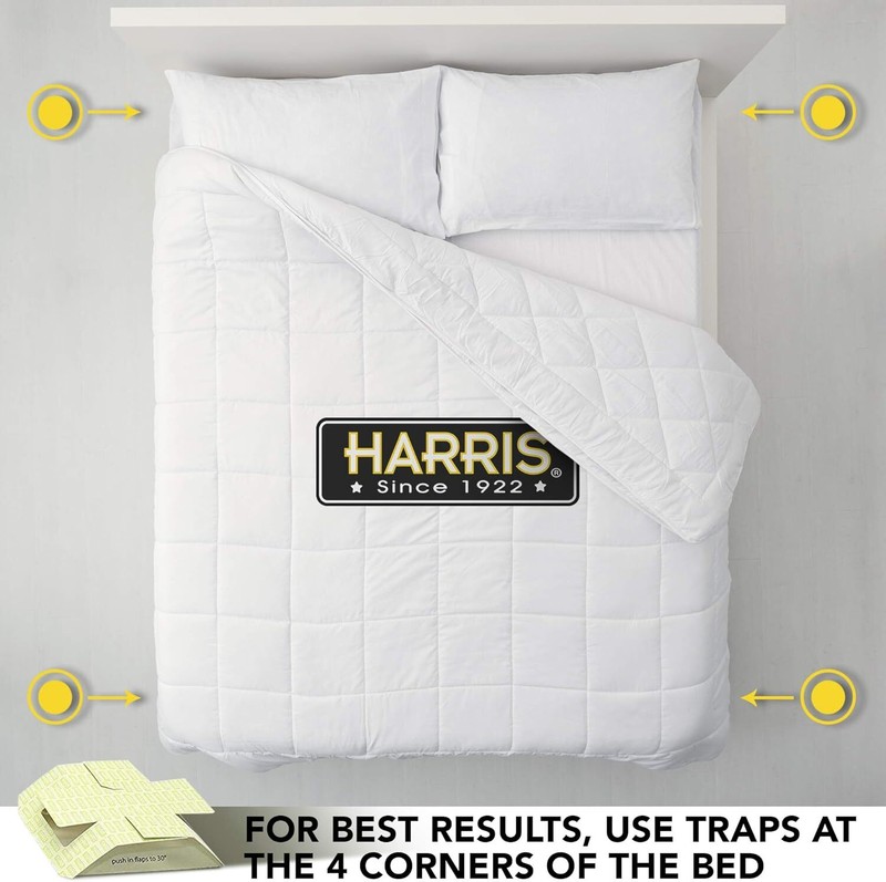 Harris Bed Bug Early Detection Glue Traps (4/Pack) Very Effective Easy to Use gallery