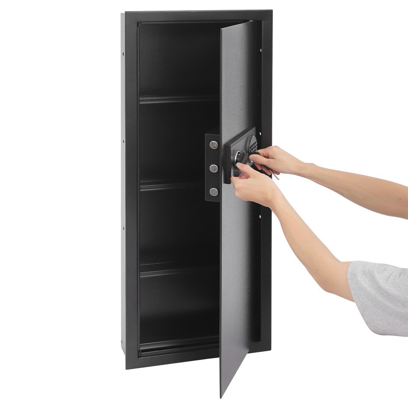 Fireproof Hidden Lock Wall Safe With Keys Cash Jewelry Superior Home Security gallery