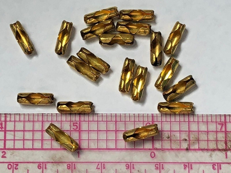 10pcs NEW #6 SOLID BRASS PULL CHAIN EXTENSION CONNECTORs LINKS fan/lamp part gallery