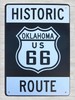 detached garage Historic Oklahoma US 66 Route tin metal sign gallery