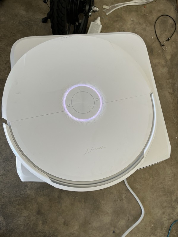Narwal Flow YJCC026 Compact Robotic Vacuum & Mop, Alexa/GA, White, Dock gallery