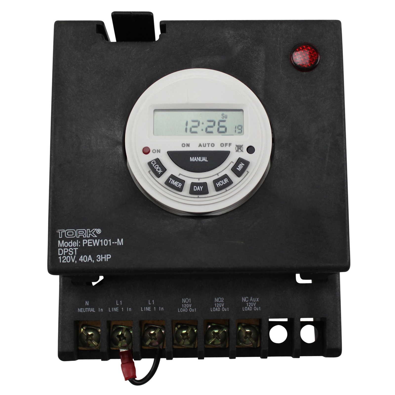 TORK NSI PEW101-M PEW DIGITAL TIME SWITCH FOR POOL SPA CONTROL 24 HOUR 7 DAY NIB gallery