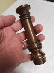 ANTIQUE SOLID BRASS ADJUSTABLE WATER HOSE NOZZLE YARD GARDEN EQUIPMENT TOOL