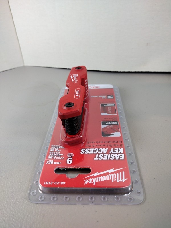 Milwaukee Easiest Key Access 9 Hex Keys MODEL#48-22-2181 Brand New Sealed gallery