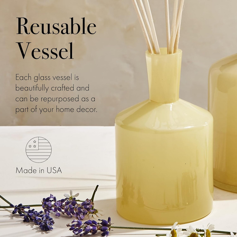 Classic Reed Diffuser, Chamomile Lavender - 6 Oz, Pack of 2 - up to 3 Months Fra gallery