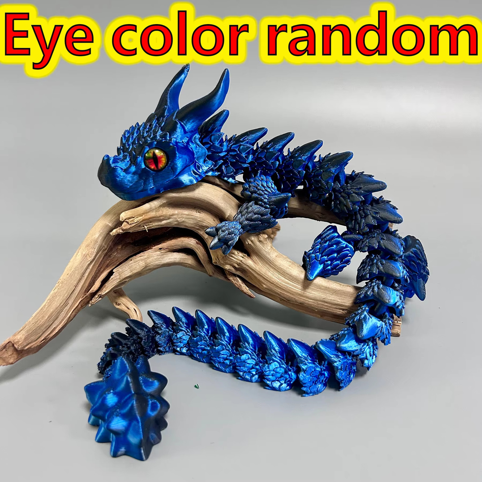 50Cm/19.69In 3D Printed Dragon Moveable Joints Animal Model Home Desktop Decorat gallery