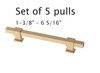 Liberty Hardware Square Bar Series 1-3/8 to 6 5/16 In Adjust C to C Pack of 5 gallery