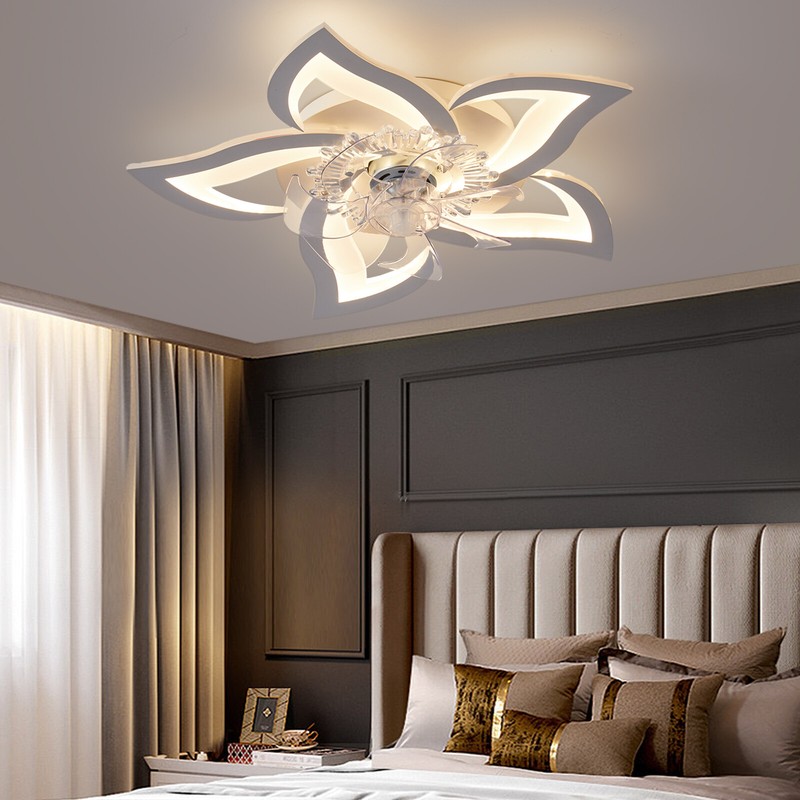 29.2" Ceiling Fan with Light APP Control Kids Room Low Profile Ceiling Fan Light gallery