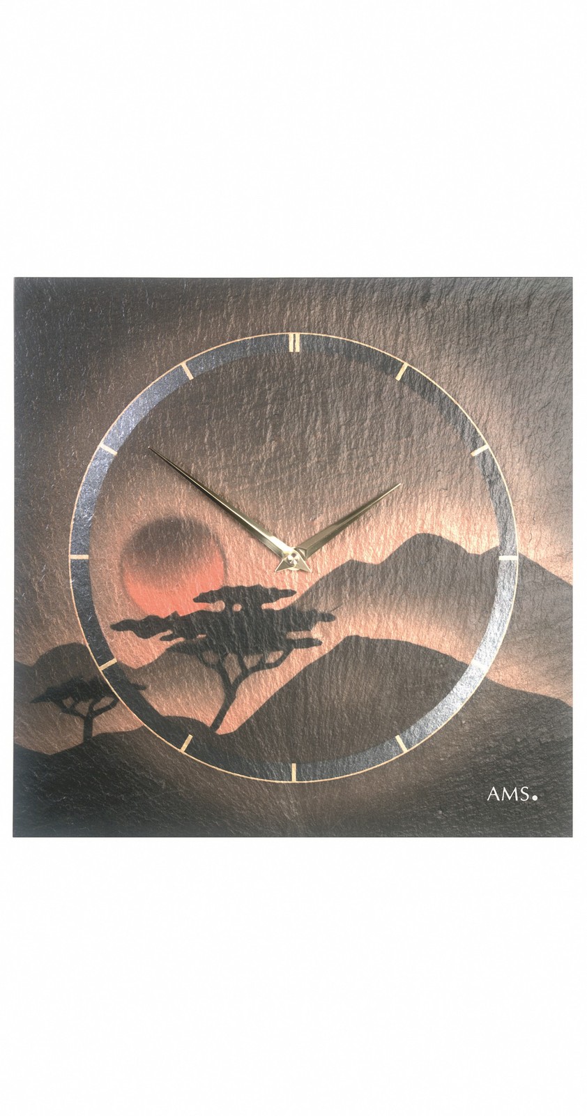 Modern Wall Clock with Quartz Movement by AMS gallery