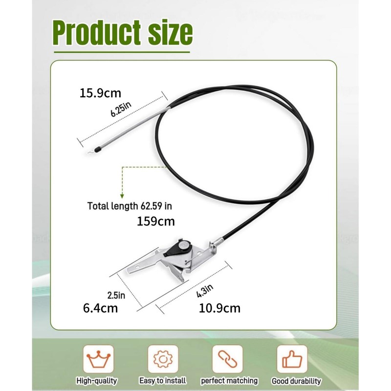 Easy-to-install Mower Throttle Choke Cable 746P05811 For Cub Cadet Ultima Series gallery