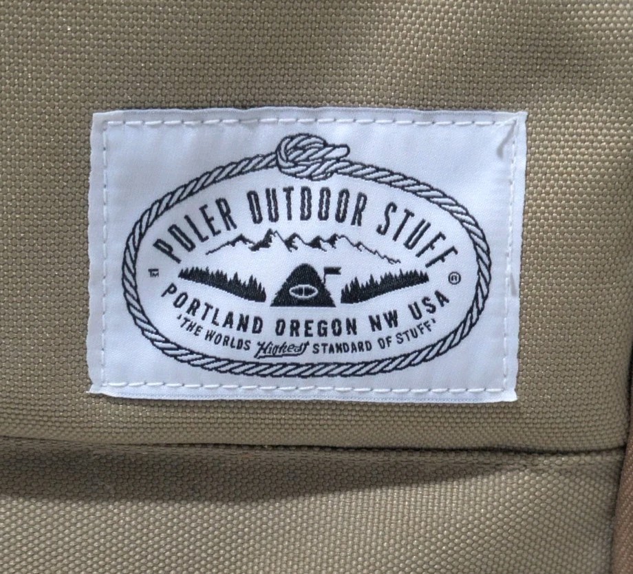 Poler Outdoor Stuff Camp Vibes Excursion Pack & Camera Insert Set In Khaki EUC 3