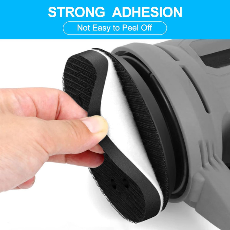5 Pack 5 Inch Soft Sponge Interface Pad for Sanding Pad Hook&Loop Sanding Discs gallery