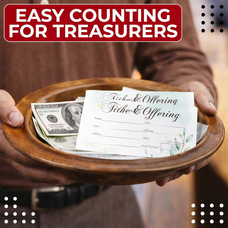Church Offering Envelopes, 200 Count Cash and Tithing Envelopes Church for Donat gallery