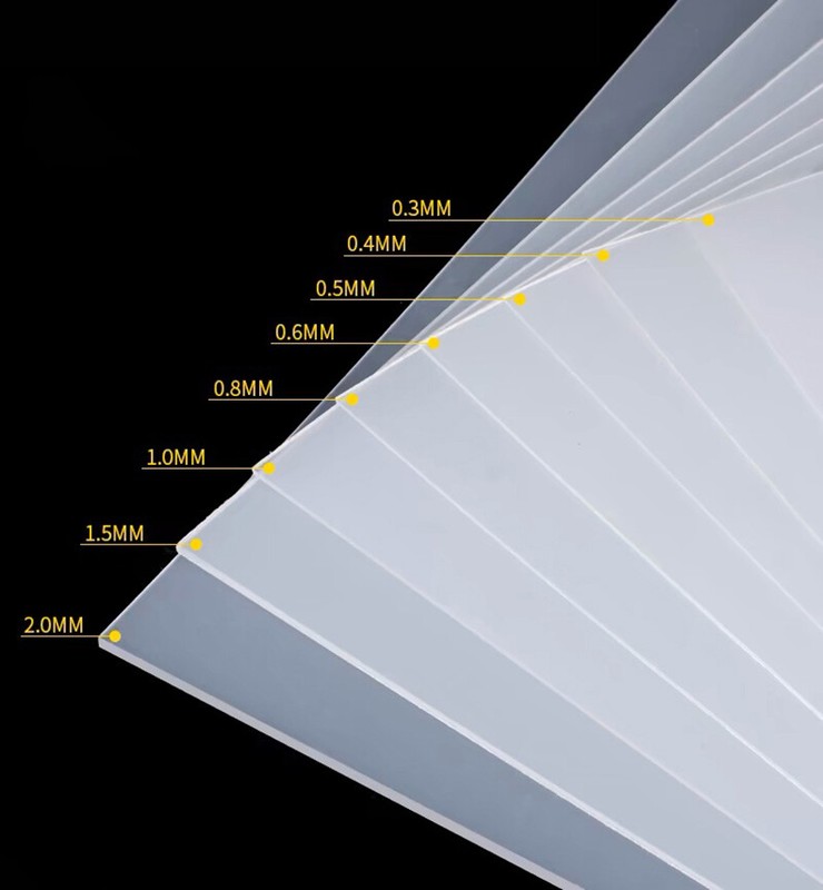 Polypropylene Plastic Sheet Thickness 0.3~2mm Translucent Plastic Sheet Frosted gallery