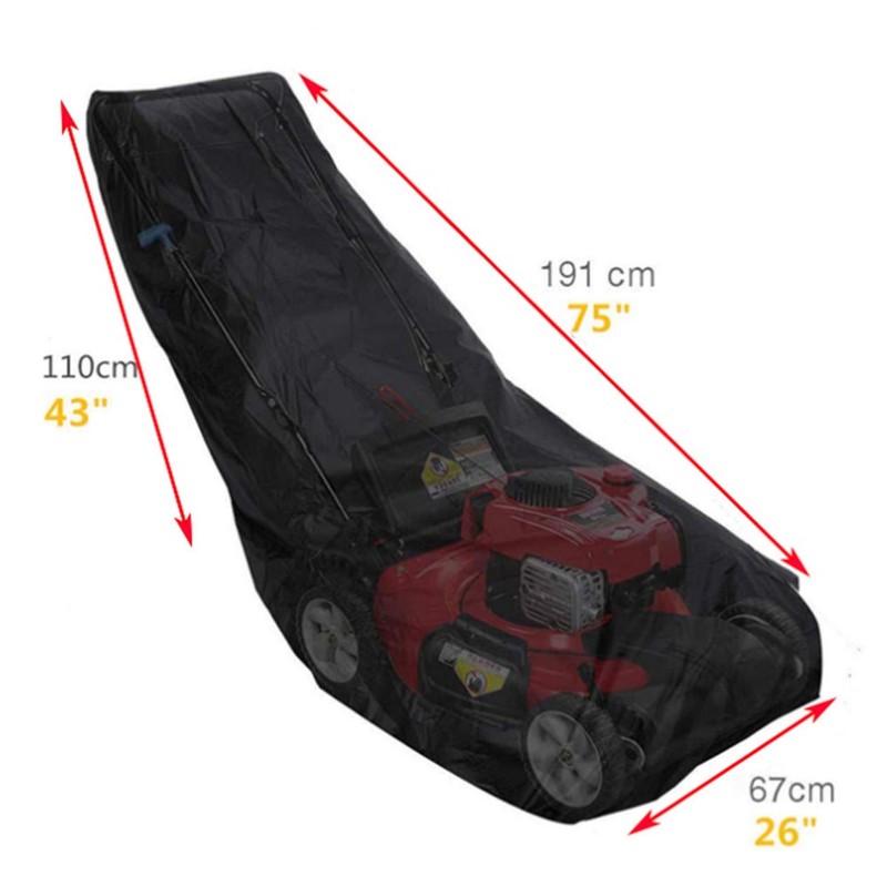 Waterproof Lawn Mower Cover UV Protector Heavy Duty Push Mower Universal Large gallery