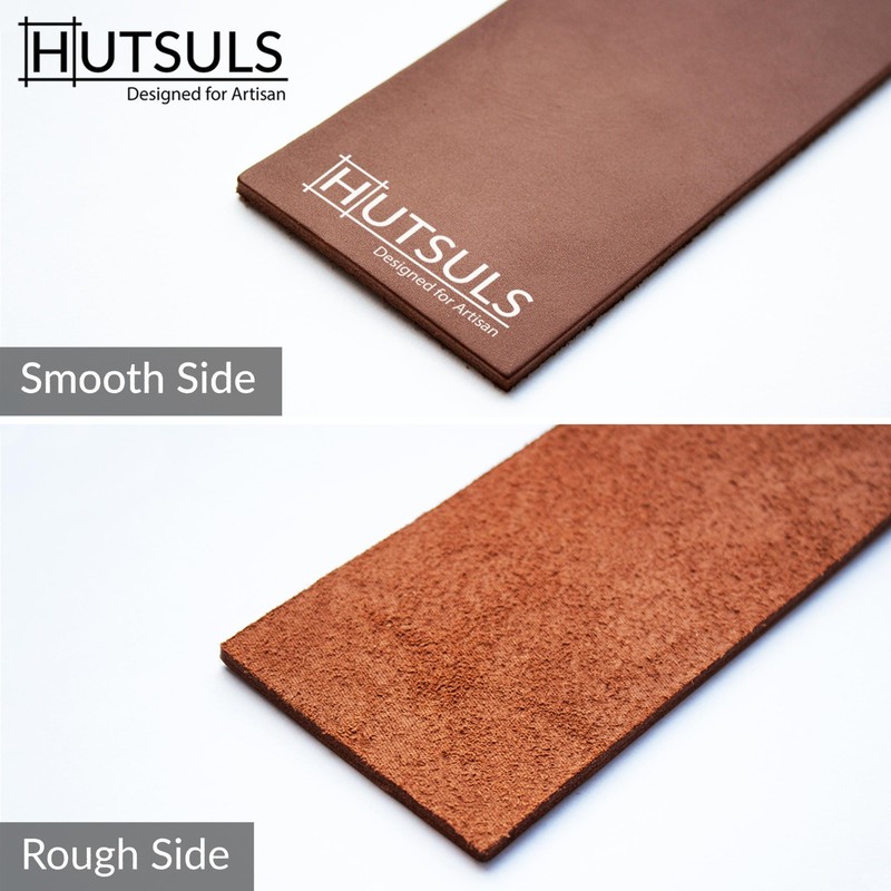 Leather Strop Brown Two Sided Vegetable Tanned with Green Honing Compound Guide gallery