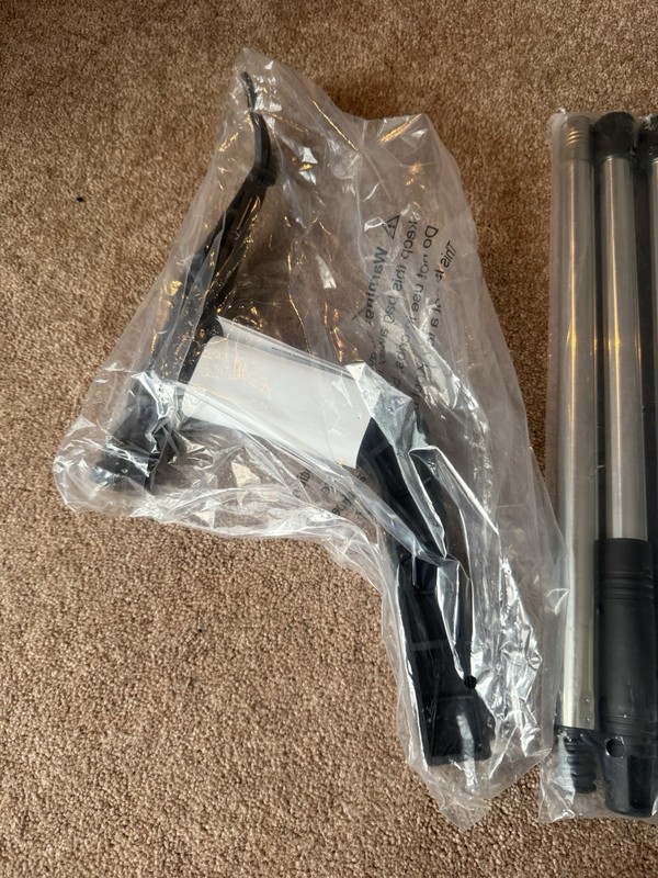 Portable Adjustable Metal Stand Poles & Plastic Connectors Hardware Kit gallery