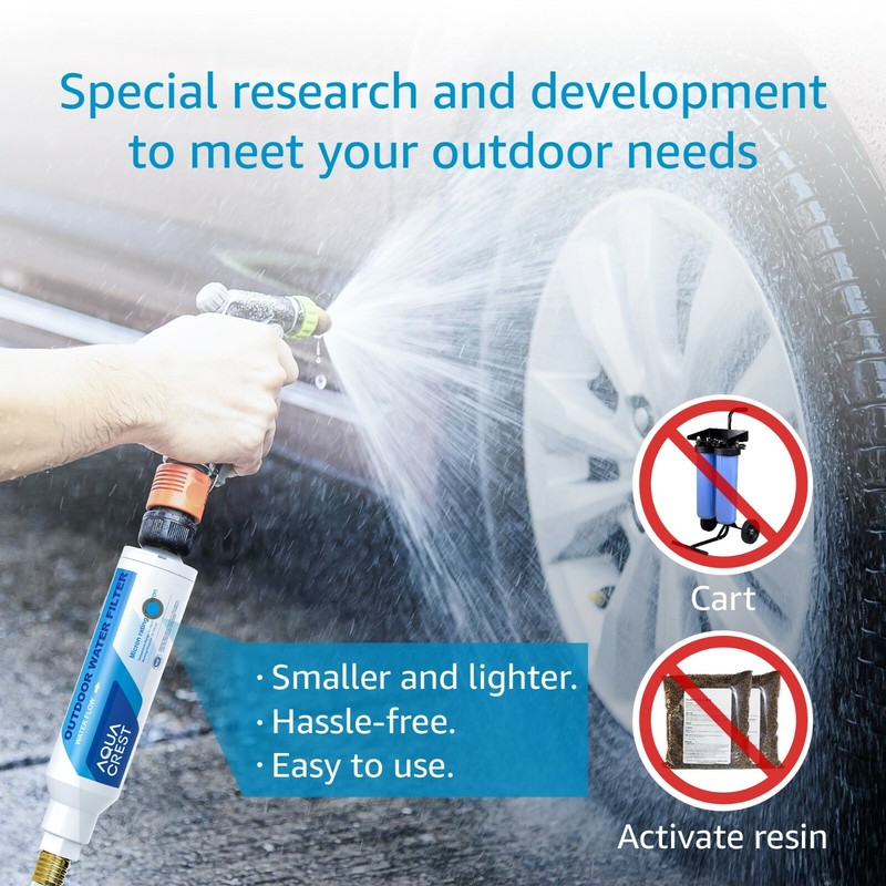 (1) Inline Water Filter with 1 Hose Protector,for Car Washing, Yard Cleaning gallery