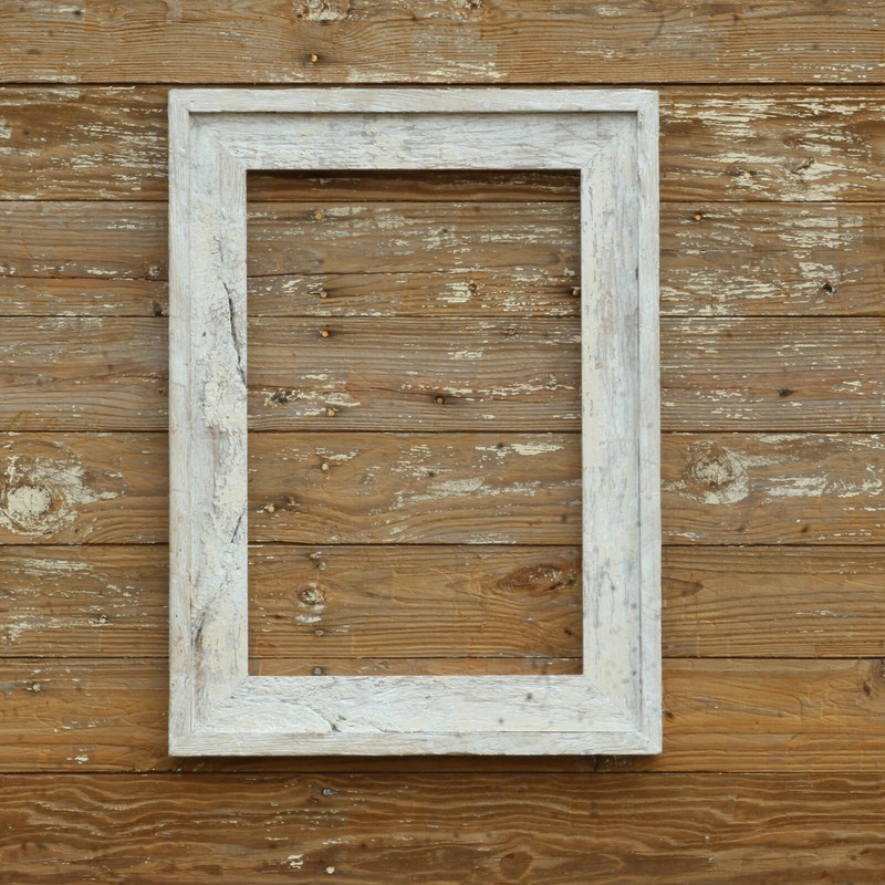 The Post & Beam Whitewashed Pickled White 3.5"-(All Sizes) -Loft Rustic Frames gallery
