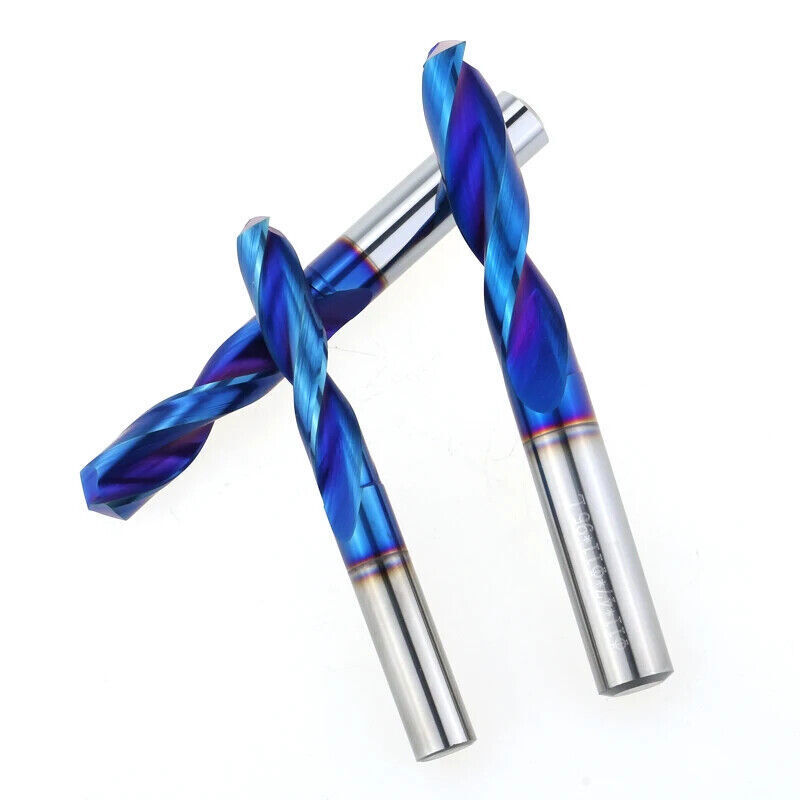 HRC65 Solid Carbide Drill Bit 1mm-13mm 2-Flute Stub Straight Shank Twist gallery