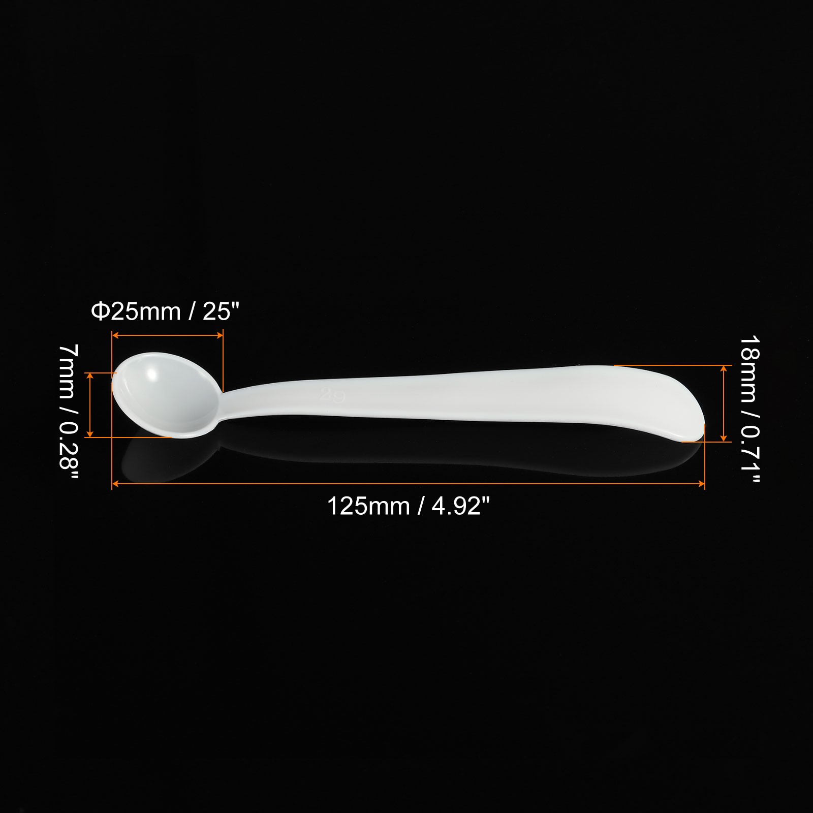 15 x Micro Spoons 2 Gram Measuring Scoop Plastic Round Bottom Mini Spoon gallery
