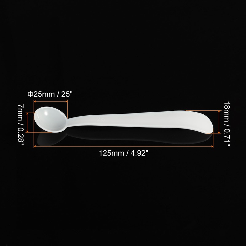 15 x Micro Spoons 2 Gram Measuring Scoop Plastic Round Bottom Mini Spoon gallery