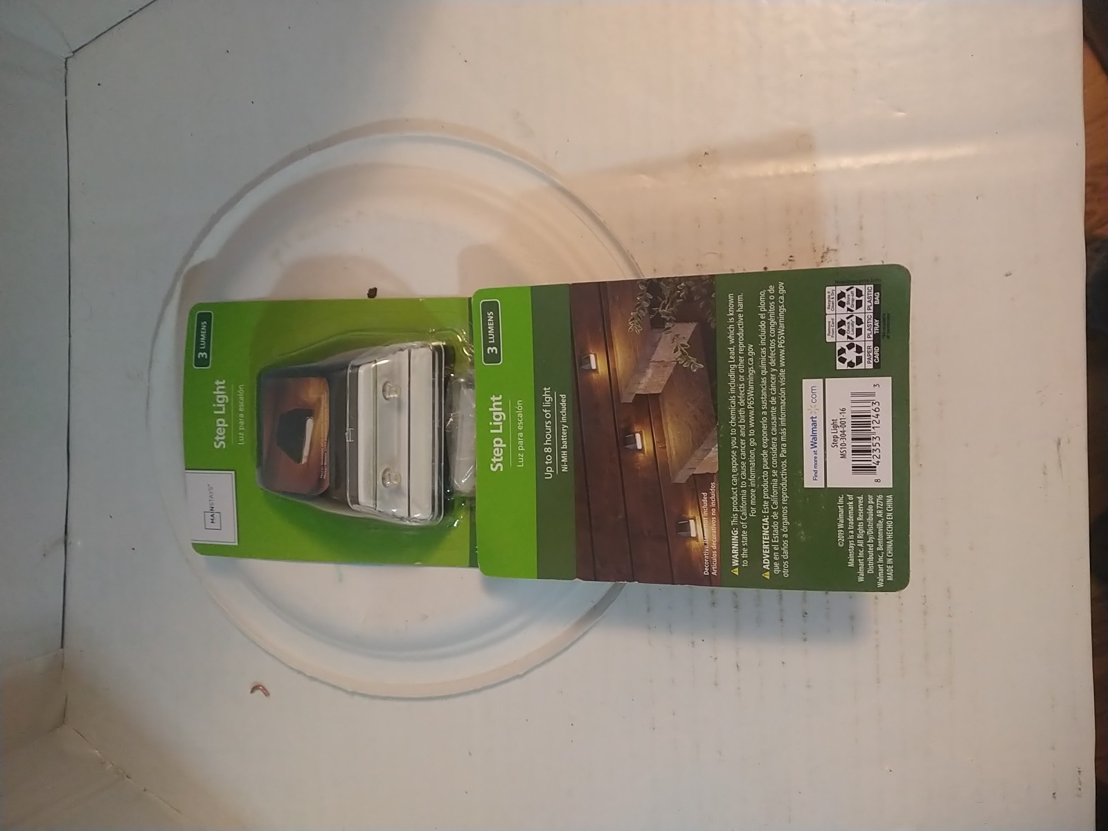 NEW SEALED 2021 Mainstays Solar 2PK Step Light 3 Lumens Up To 8 Hours Of Light gallery