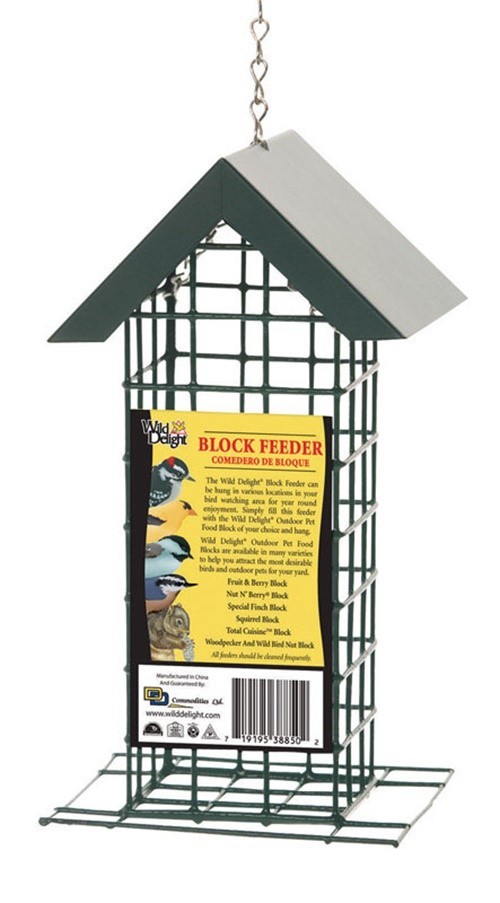 Wild Delight 388470 Rust-Resist Vinyl-Coated Wire Outdoor Birds Block Feeder gallery