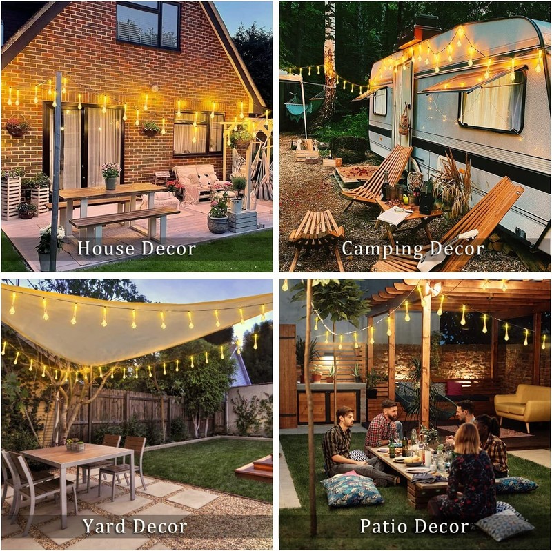 30 LED Solar Outdoor String Lights Solar Christmas Fairy Lights Garden Decor gallery